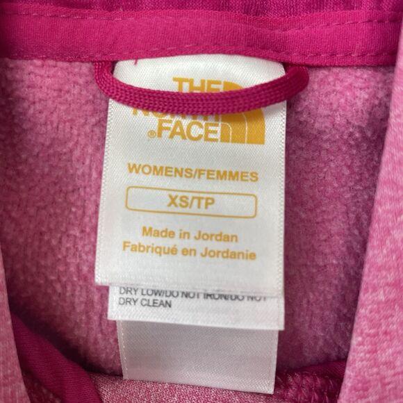 The North Face Hoodie Womens Small Pink Hooded Sweatshirt Pullover Sweater Logo - Picture 3 of 8